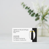 Vuurtoren Thema Christelijke Kerk Visitekaartjes (Staand voorkant)
