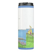 Vuurtoren thermisch getumbler thermosbeker (Achterkant)