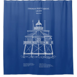 Vuurtoren Thomas Point Shoal - Maryland - AD Douchegordijn