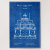 Vuurtoren Thomas Point Shoal - Maryland - AD Legpuzzel (Verticaal)