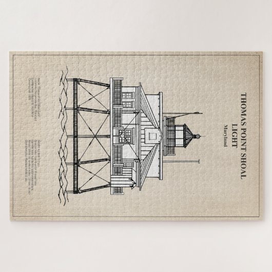 Vuurtoren Thomas Point Shoal - Maryland - SBD Legpuzzel (Horizontaal)