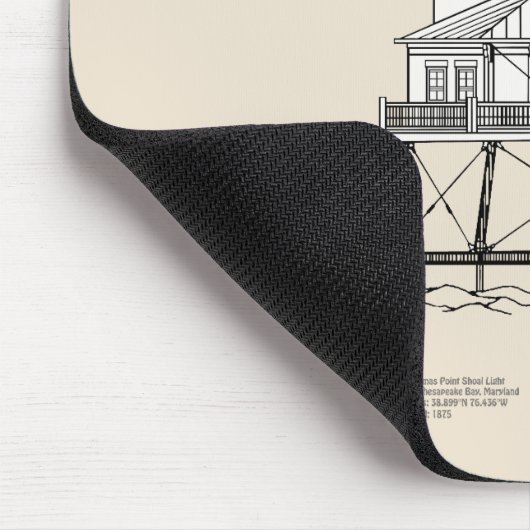 Vuurtoren Thomas Point Shoal - Maryland - SBD Muismat (Hoek)