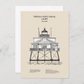 Vuurtoren Thomas Point Shoal - Maryland - SBD Notitiekaartje (Voorkant / Achterkant)