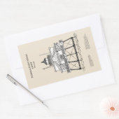 Vuurtoren Thomas Point Shoal - Maryland - SBD Rechthoekige Sticker (Envelop)