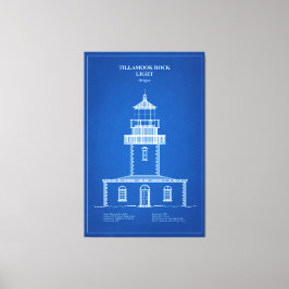 Vuurtoren Tillamook Rock - Oregon - AD Canvas Afdruk