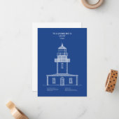 Vuurtoren Tillamook Rock - Oregon - AD Notitiekaartje (Voorkant / Achterkant in situ)