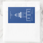 Vuurtoren Tillamook Rock - Oregon - AD Rechthoekige Sticker (Tas)