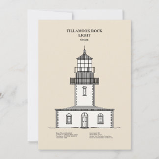 Vuurtoren Tillamook Rock - Oregon - SBD Bedankkaart