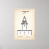 Vuurtoren Tillamook Rock - Oregon - SBD Canvas Afdruk (Voorkant)