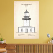 Vuurtoren Tillamook Rock - Oregon - SBD Canvas Afdruk (Insitu (Woonkamer))