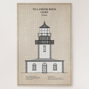 Vuurtoren Tillamook Rock - Oregon - SBD Legpuzzel