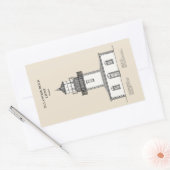 Vuurtoren Tillamook Rock - Oregon - SBD Rechthoekige Sticker (Envelop)