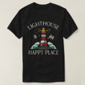 Vuurtoren torenhoog strijkt licht vóór licht t-shirt (Design voorkant)