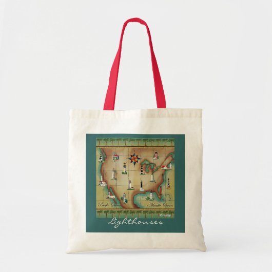 vuurtoren, tote bag (Voorkant)