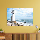 vuurtoren | Toyohashi City Lighthouse Canvas Afdruk (Insitu (Woonkamer))