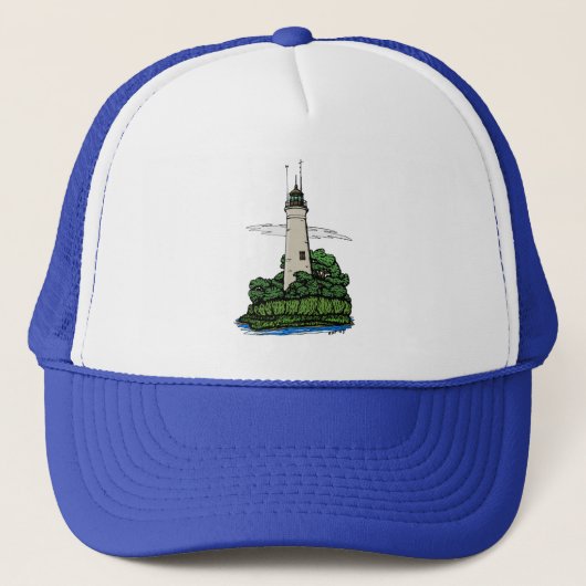 vuurtoren trucker pet (Voorkant)