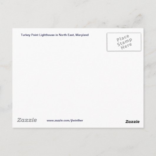 vuurtoren Turkije Point Briefkaart (Achterkant)