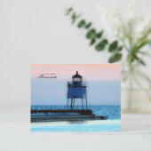 Vuurtoren Two Harbors Minnesota Briefkaart (Staand voorkant)