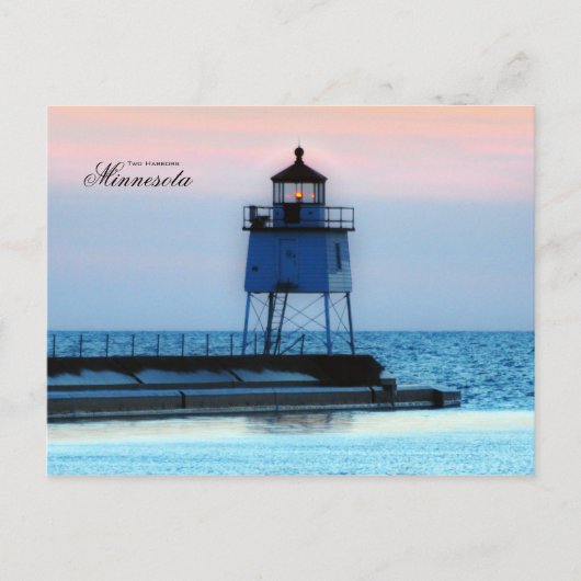 Vuurtoren Two Harbors Minnesota Briefkaart (Voorkant)