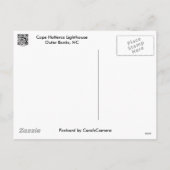 Vuurtoren uit ons huis: prettige kerst feestdagenkaart (Achterkant)