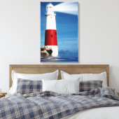 Vuurtoren uitkijk op zee canvas afdruk (Insitu (Slaapkamer))