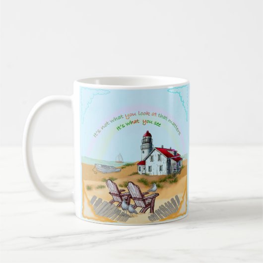 Vuurtoren Uitzicht Koffiemok (Links)