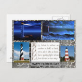 Vuurtoren Vaderdag briefkaart (Voorkant / Achterkant)