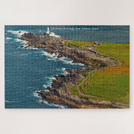 Vuurtoren Valentia Island Kerry. Jigzaag Puzzle Legpuzzel (Horizontaal)