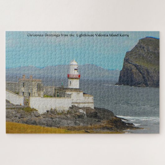 Vuurtoren Valentia Island Kerry. Jigzaag Puzzle Legpuzzel (Horizontaal)