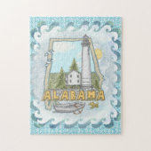 vuurtoren van Alabama Legpuzzel (Verticaal)