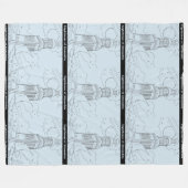 Vuurtoren van Alexandria deken (Transparant) (Voorkant (Horizontaal))