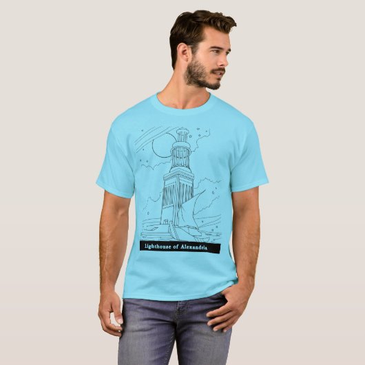 Vuurtoren van Alexandria T-Shirt (Voorkant volledig)