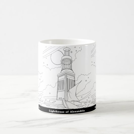 Vuurtoren van Alexandrië Mok (Center)