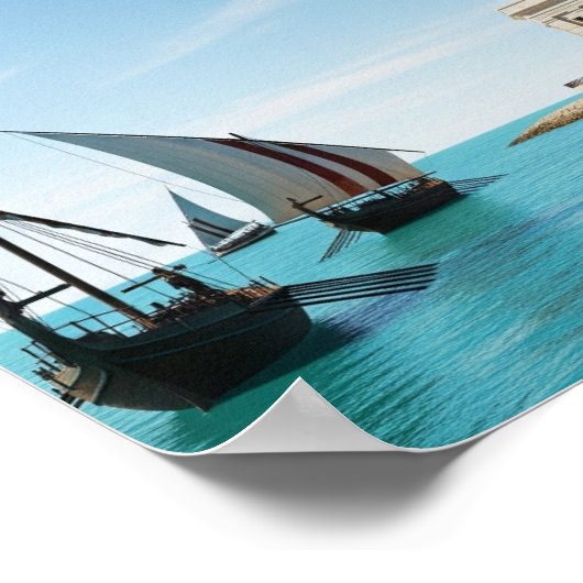 vuurtoren van Alexandrië Poster (Hoek)