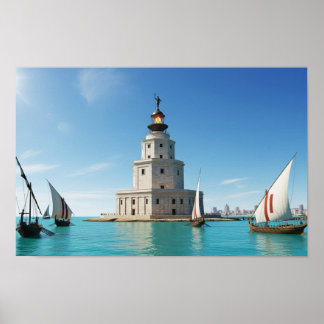 vuurtoren van Alexandrië Poster