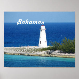 vuurtoren van Bahama Poster