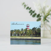 vuurtoren van bahamas briefkaart (Staand voorkant)