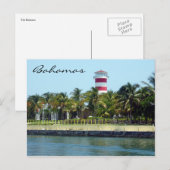vuurtoren van bahamas briefkaart (Voorkant / Achterkant)