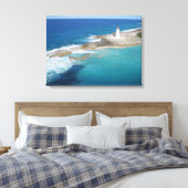vuurtoren van Bahamas Canvas Afdruk (Insitu (Slaapkamer))