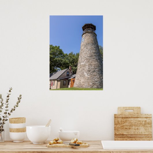 vuurtoren van Barcelona Poster (Keuken)