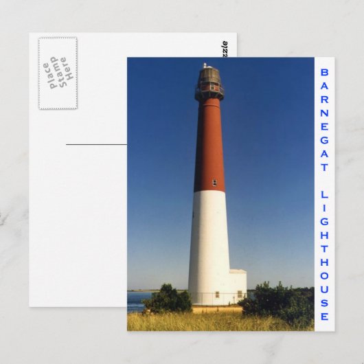 vuurtoren van Barnegat Briefkaart (Voorkant / Achterkant)