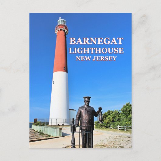 vuurtoren van Barnegat, Briefkaart van New Jersey (Voorkant)