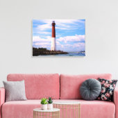 vuurtoren van Barnegat Canvas Afdruk (Insitu (Woonkamer))