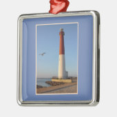 vuurtoren van Barnegat Metalen Ornament (Links)