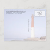 vuurtoren van Barnegat, New Jersey Briefkaart (Achterkant)