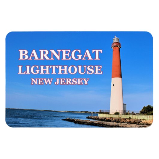 vuurtoren van Barnegat, New Jersey Flexi Magnet Magneet (Horizontaal)