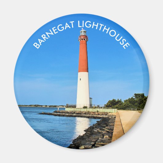 vuurtoren van Barnegat, New Jersey Magnet (Voorkant)