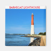 vuurtoren van Barnegat, New Jersey Magnet (Voorkant)