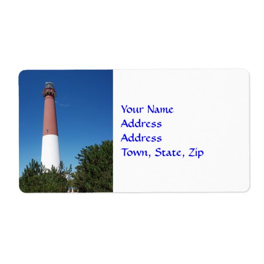 Vuurtoren van Barnegat: Old Barney Etiket (Voorkant)