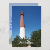 vuurtoren van Barnegat: Old Barney Kaart (Voorkant / Achterkant)